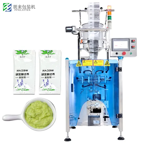 Zhongchuang Machinery 맞춤형 자동 34면 씰링 바 샐러드 드레싱 케첩 핫 소스 액체 포장 기계