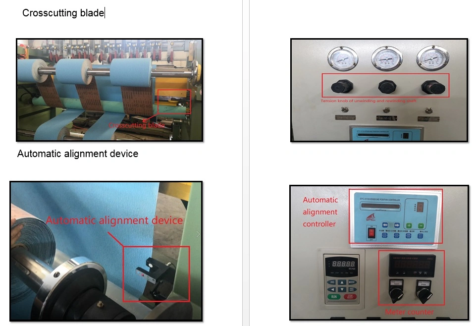 Abrasive Jumbo Roll Slitting Machine for Sand Belt